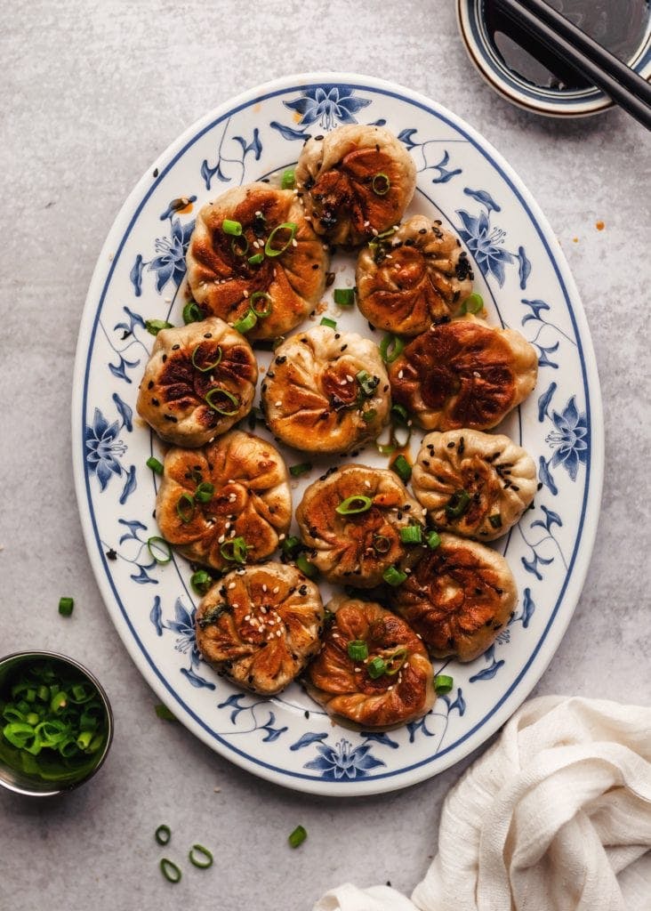 shenkjianbao on white plate