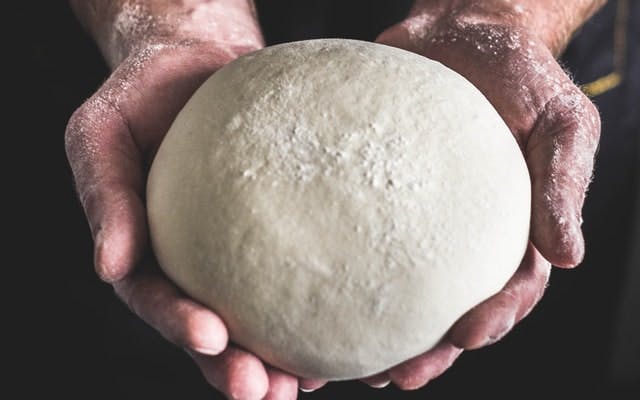 fresh ball of dough