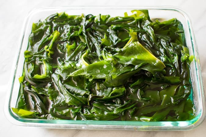 dish of wakame