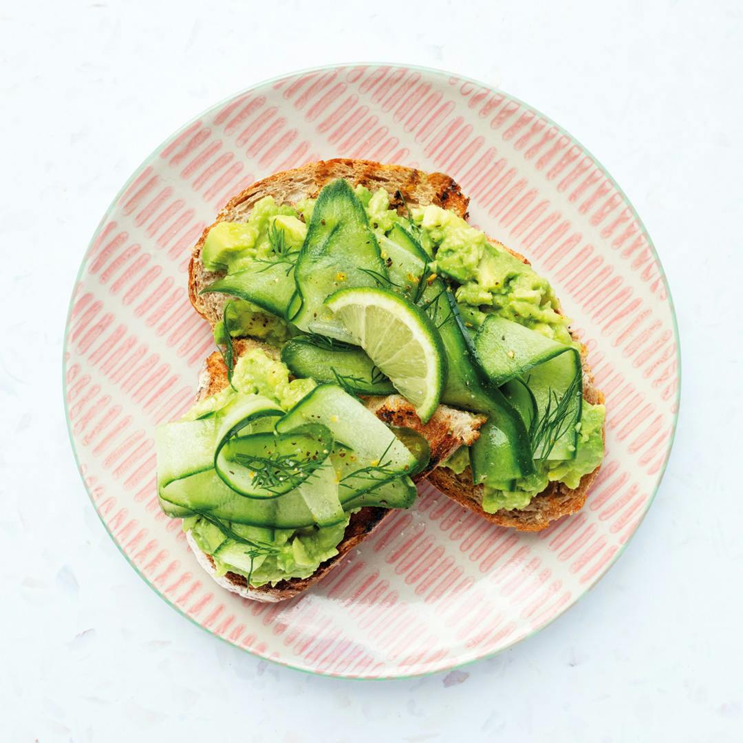 avocado-cucumber-dill-sourdough-toast