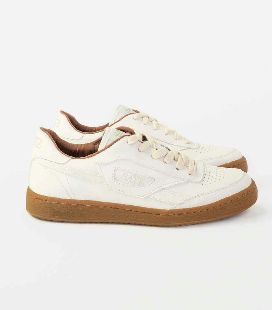 White vegan trainers