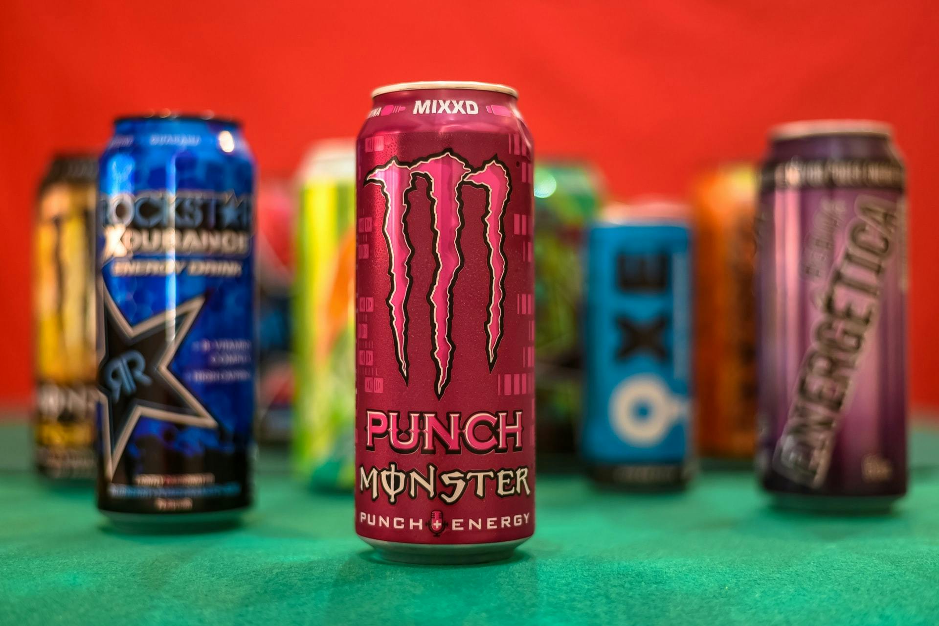 energy drink cans