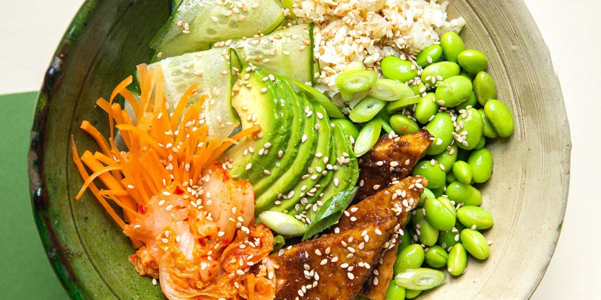 vegan poke bowl