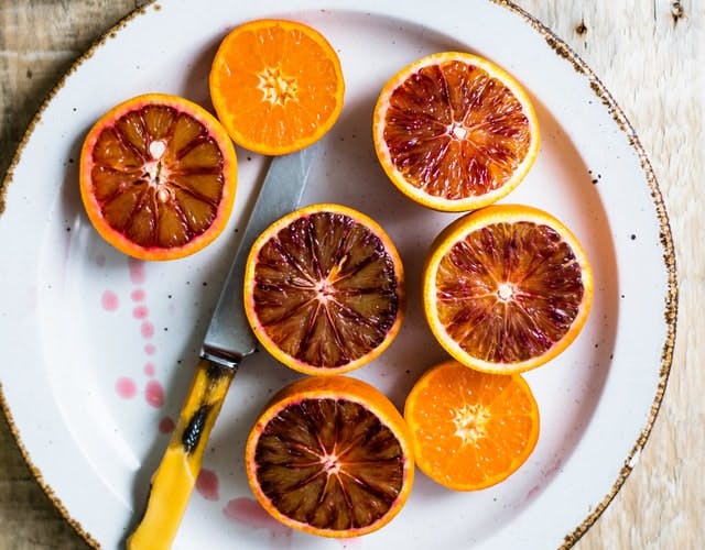 blood orange slices