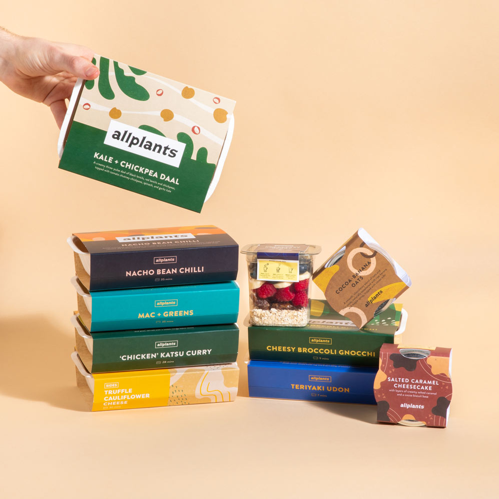 allplants Vegan meals delivered UK Vegan food delivery