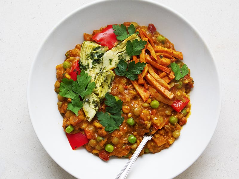 paella in a bowl