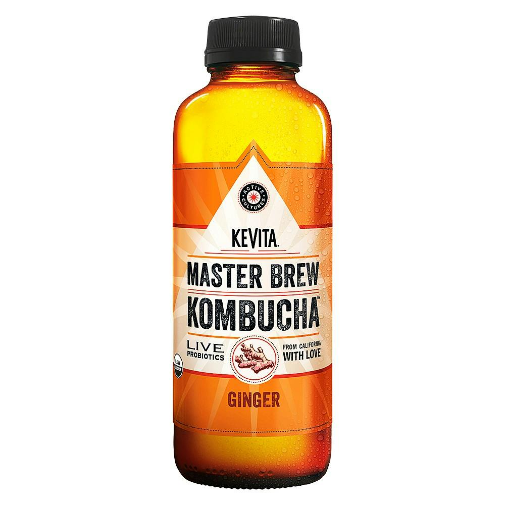 Kevita kombucha, orange bottle 