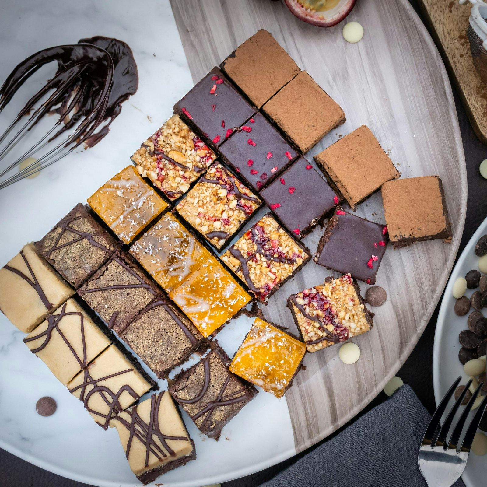 plate of brownies