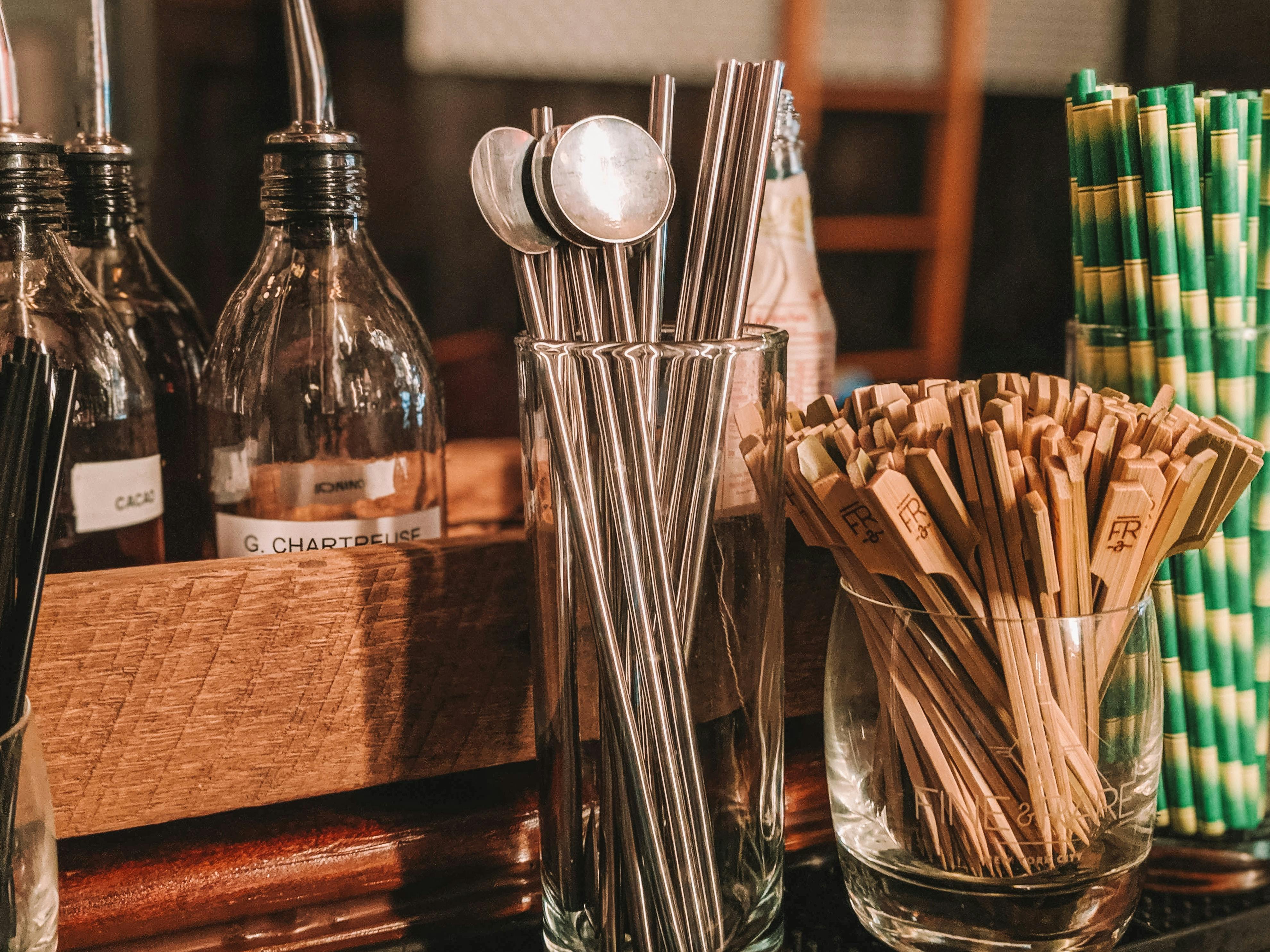 reusable straws and stirrers