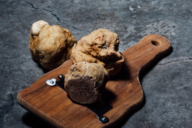 a board of truffles