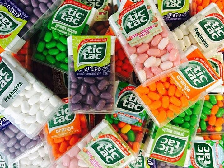 packs of tic tacs