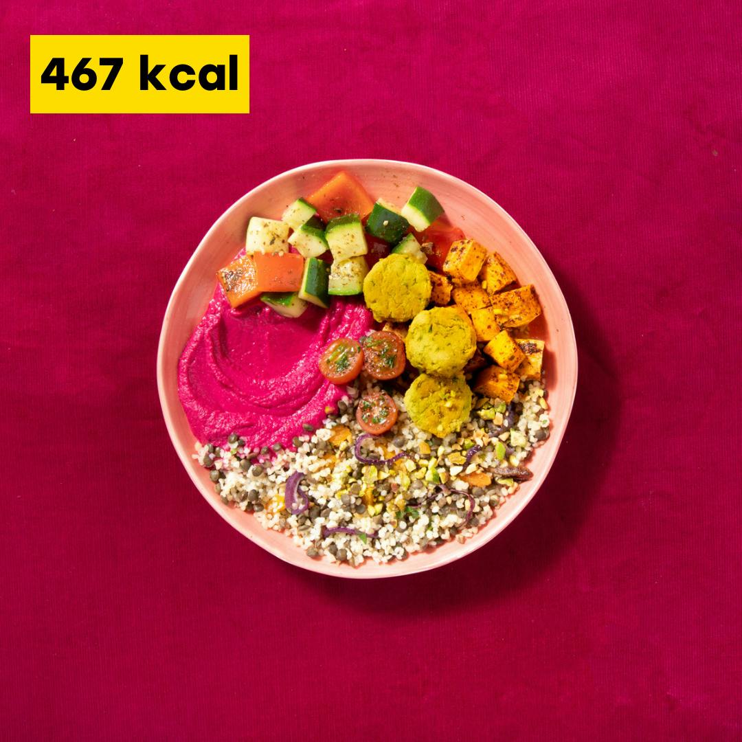 Rainbow Falafel Mezze - 467kcal