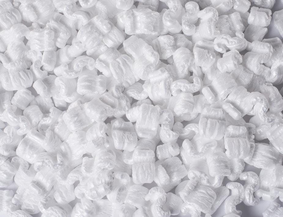 white packing peanuts