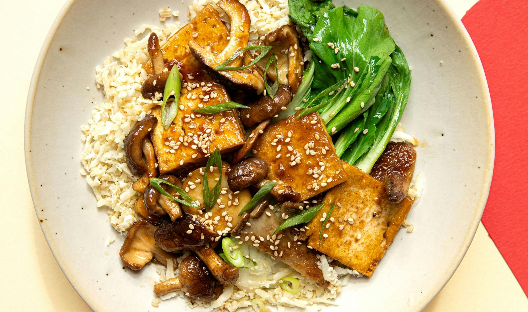 tofu and mushroom stir fry