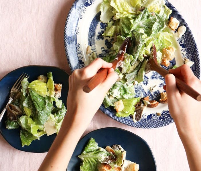 vegan caesar salad