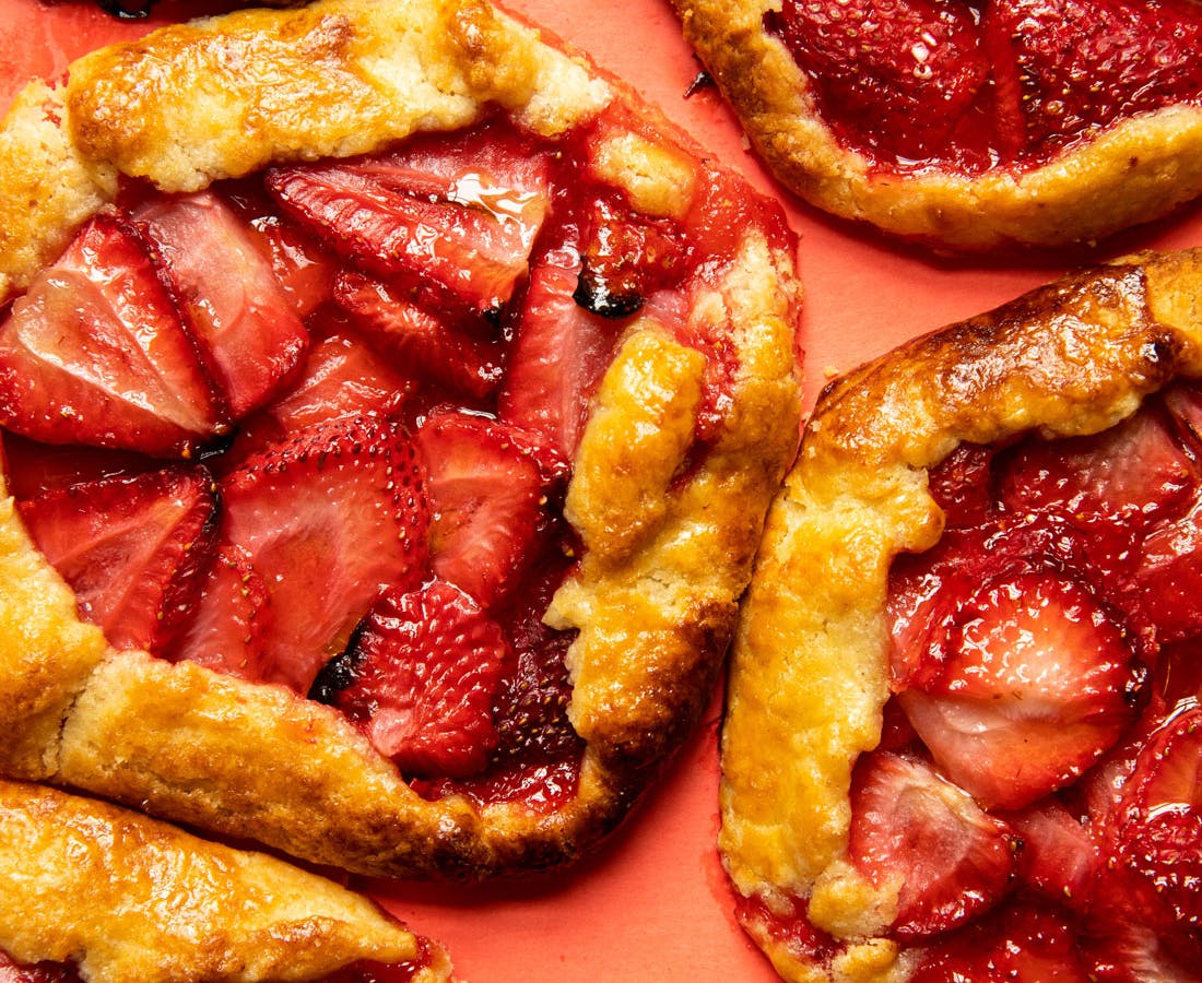 wild strawberry galette 