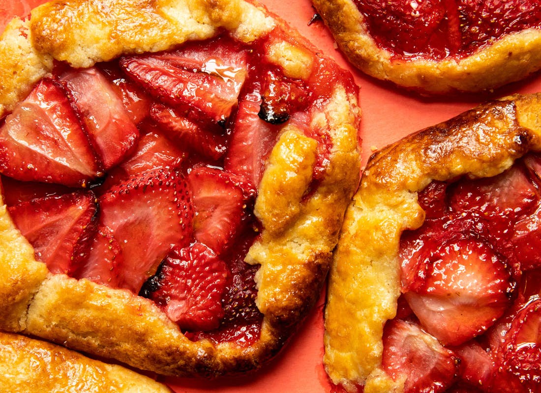 strawberry galettes