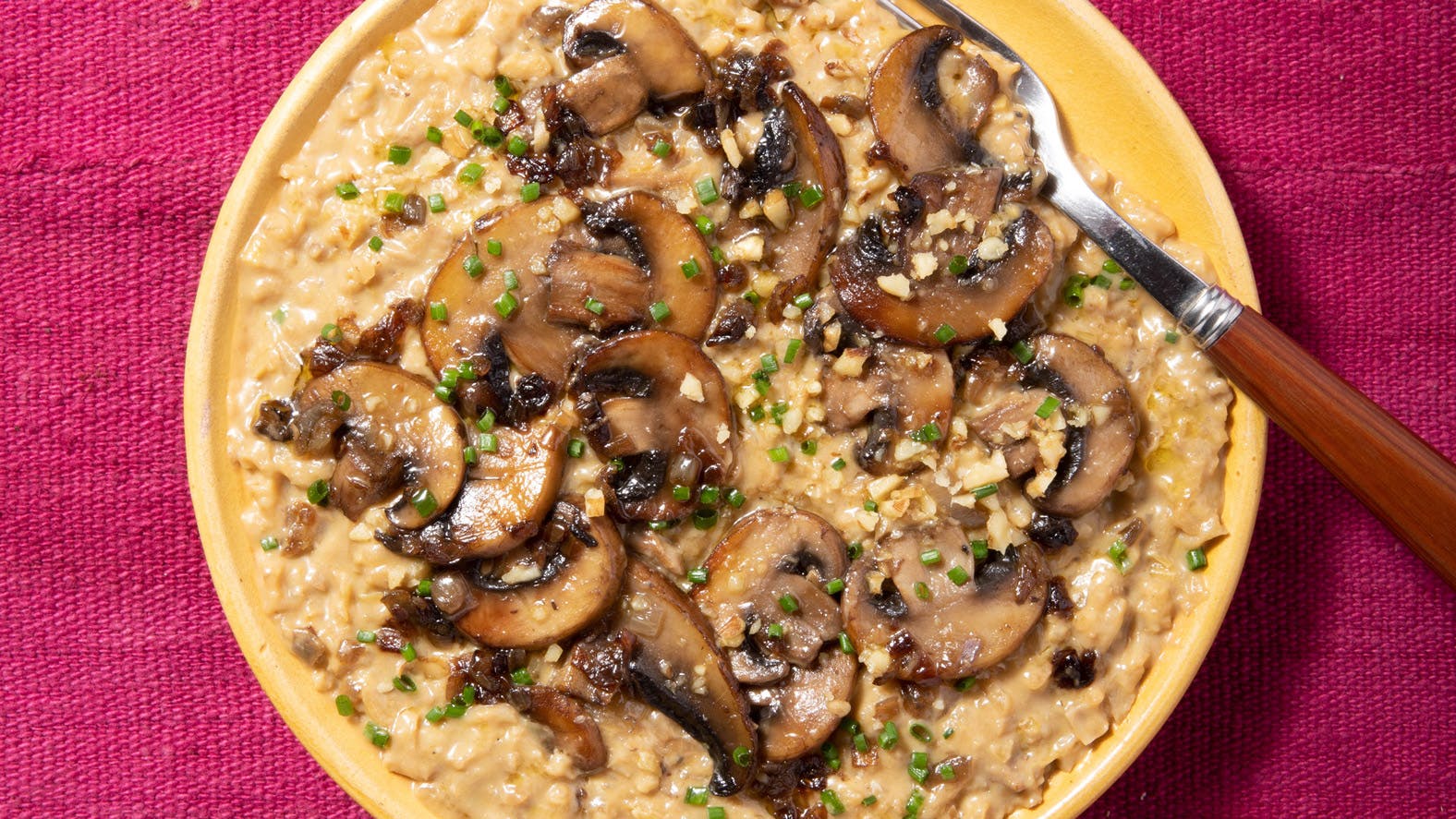 three mushroom risotto