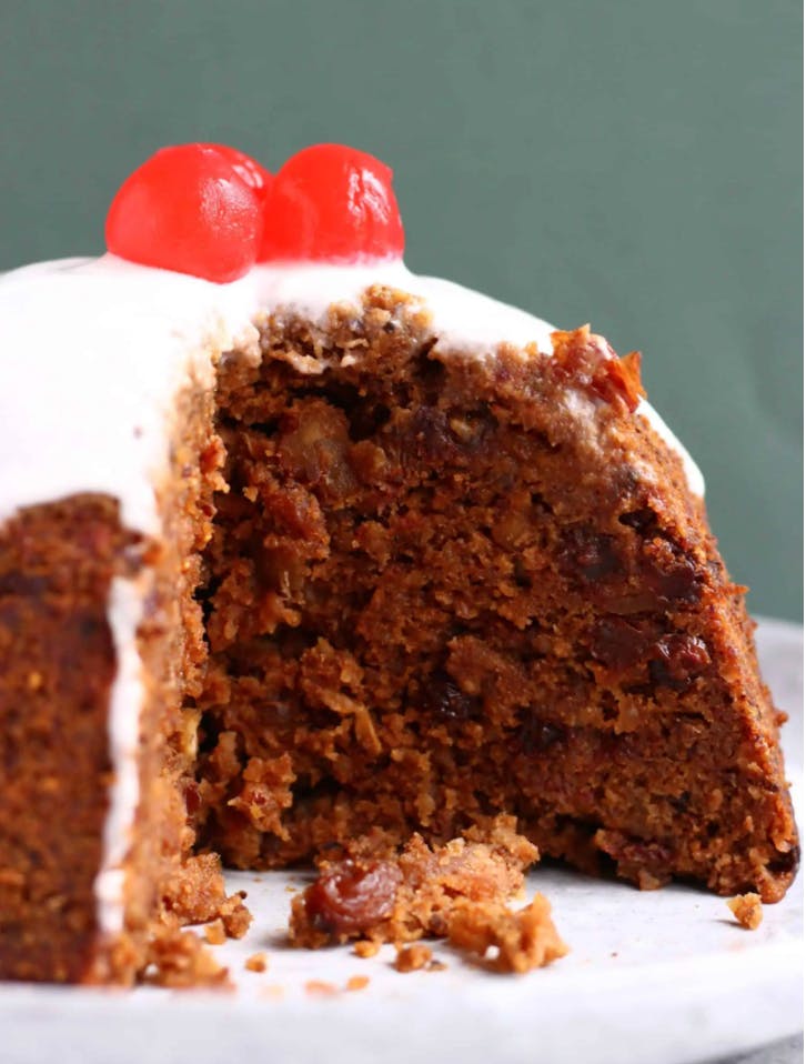 iced christmas pudding