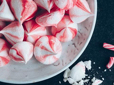 Vegan Candy Cone Meringue Kisses