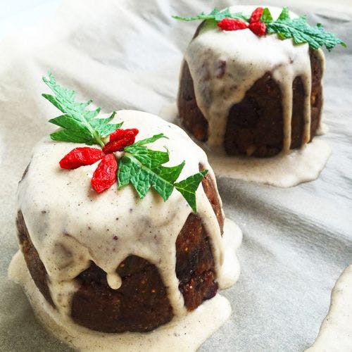 raw christmas pudding 