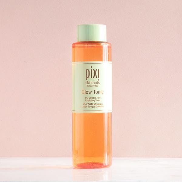 pixi glow tonic in orange bottle