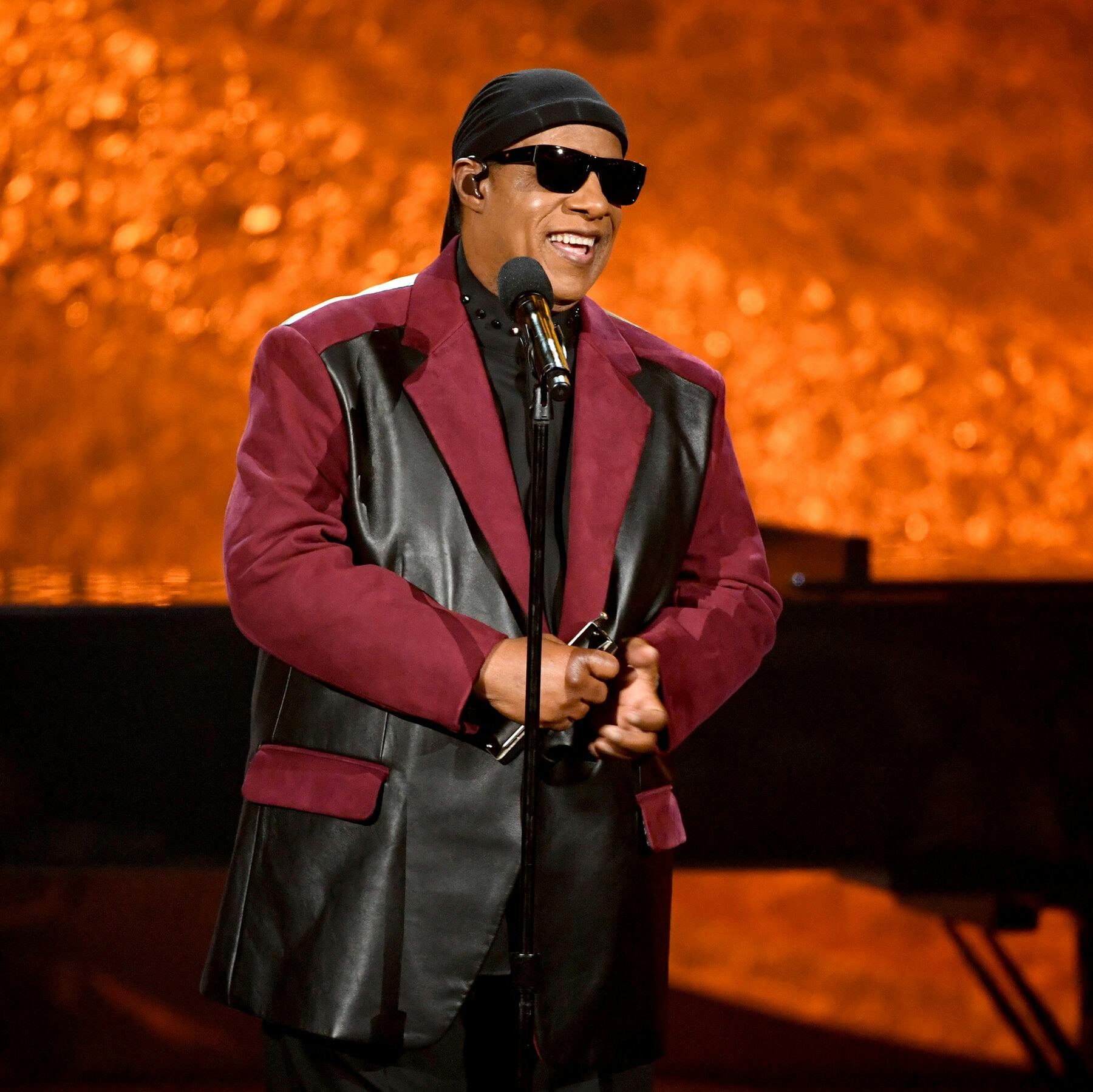 Stevie on stage 