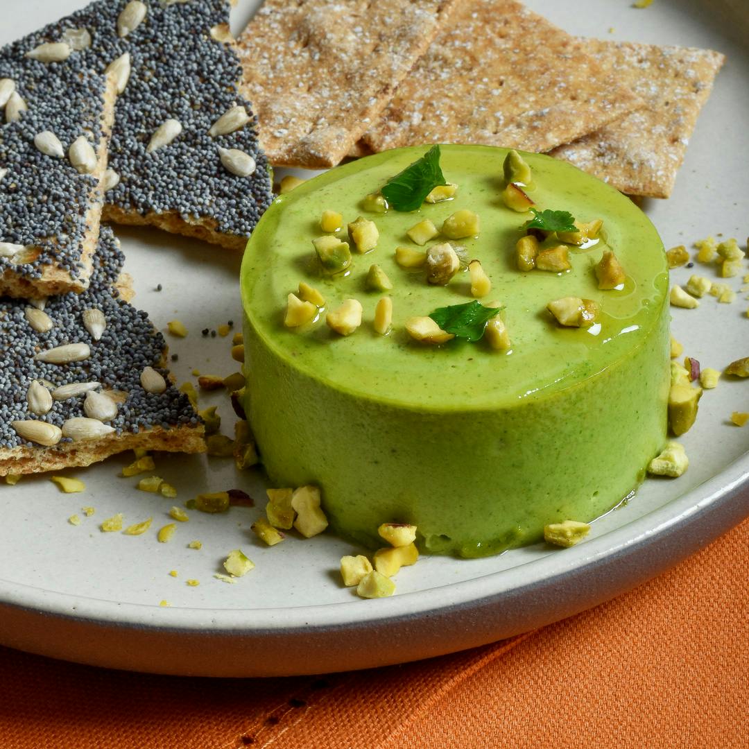 pistachio pate on plate