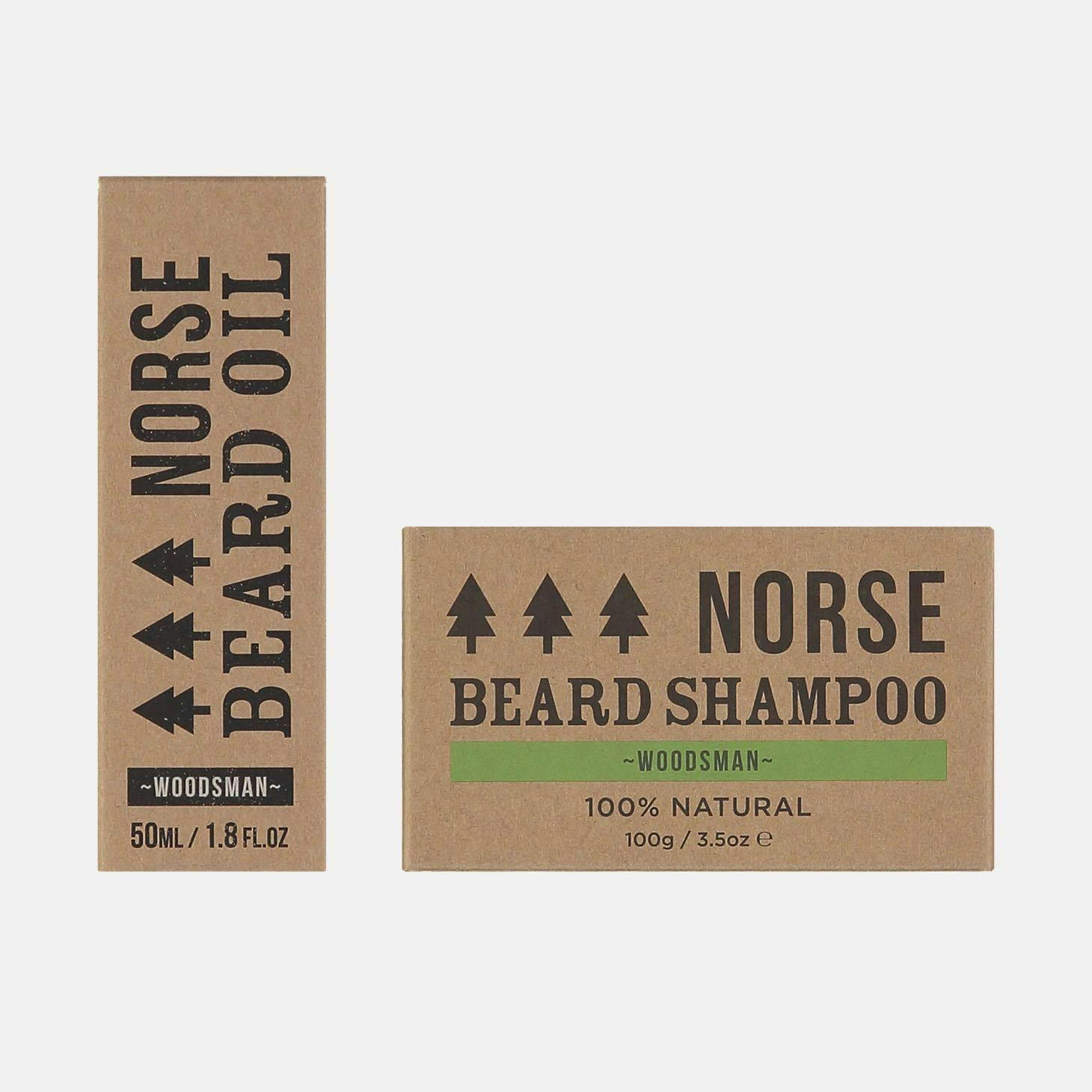 beard oil and shampoo