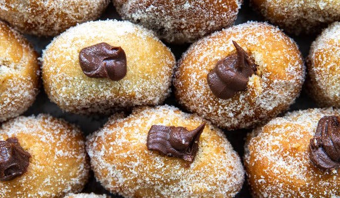 vegan choc doughnuts