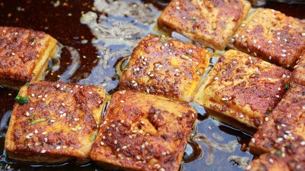 stinky tofu in oil