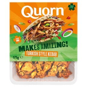 Quorn kebab strips