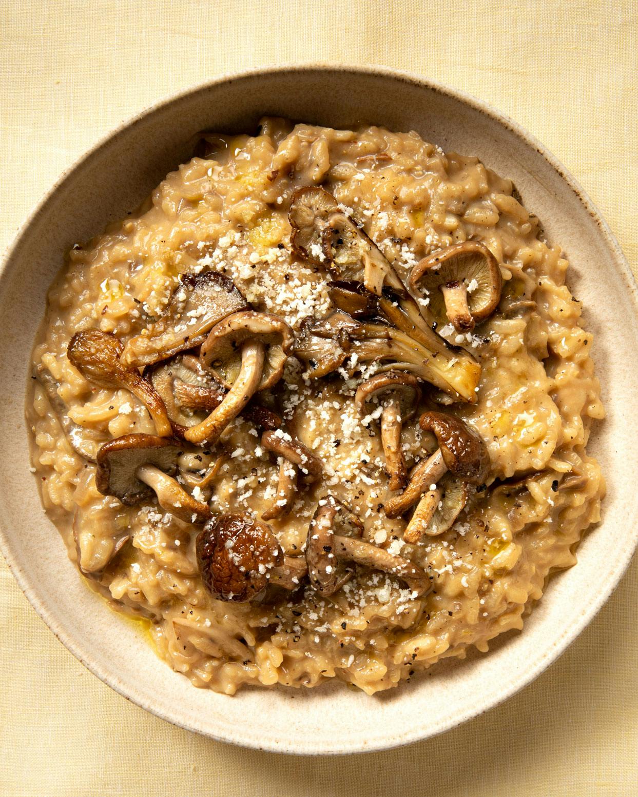 mushroom risotto