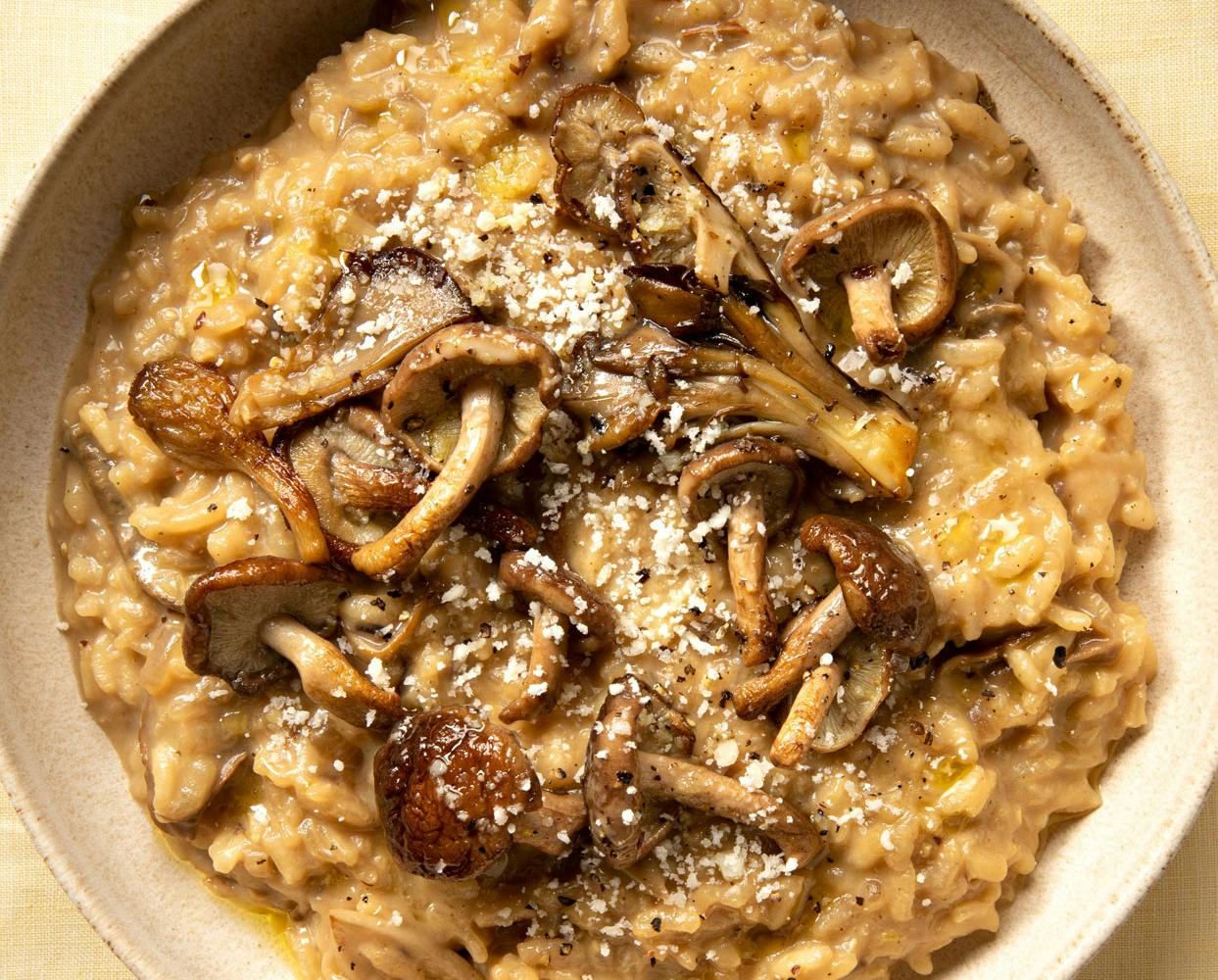 mushroom risotto