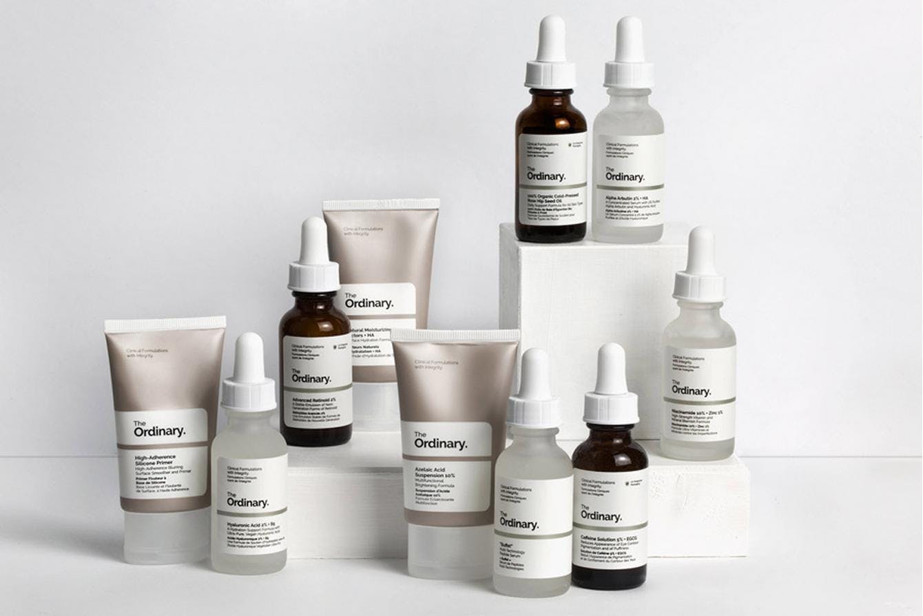 Bottles of the Ordinary on white background