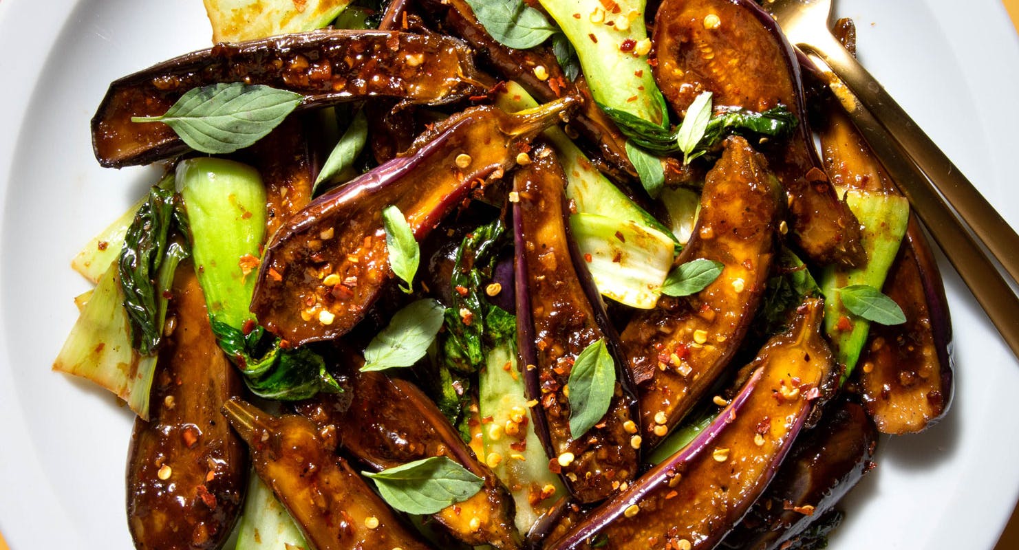 hoisin aubergines