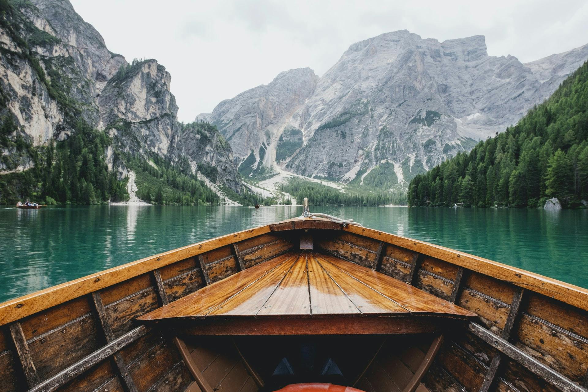 boat in lake, italy 