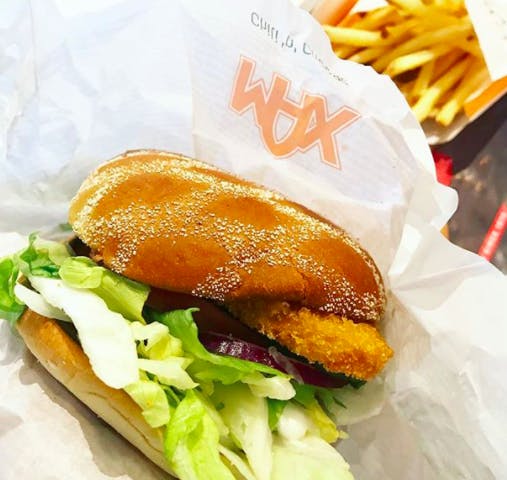 max vegan chicken burger