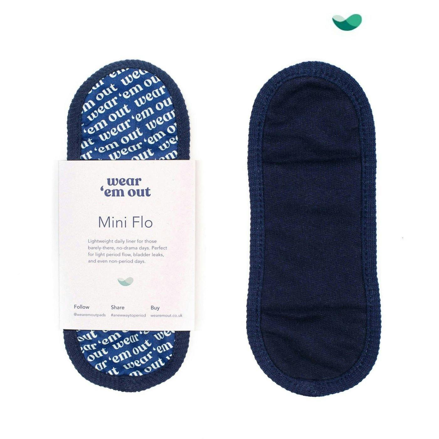 picture of front and back of reusable pad