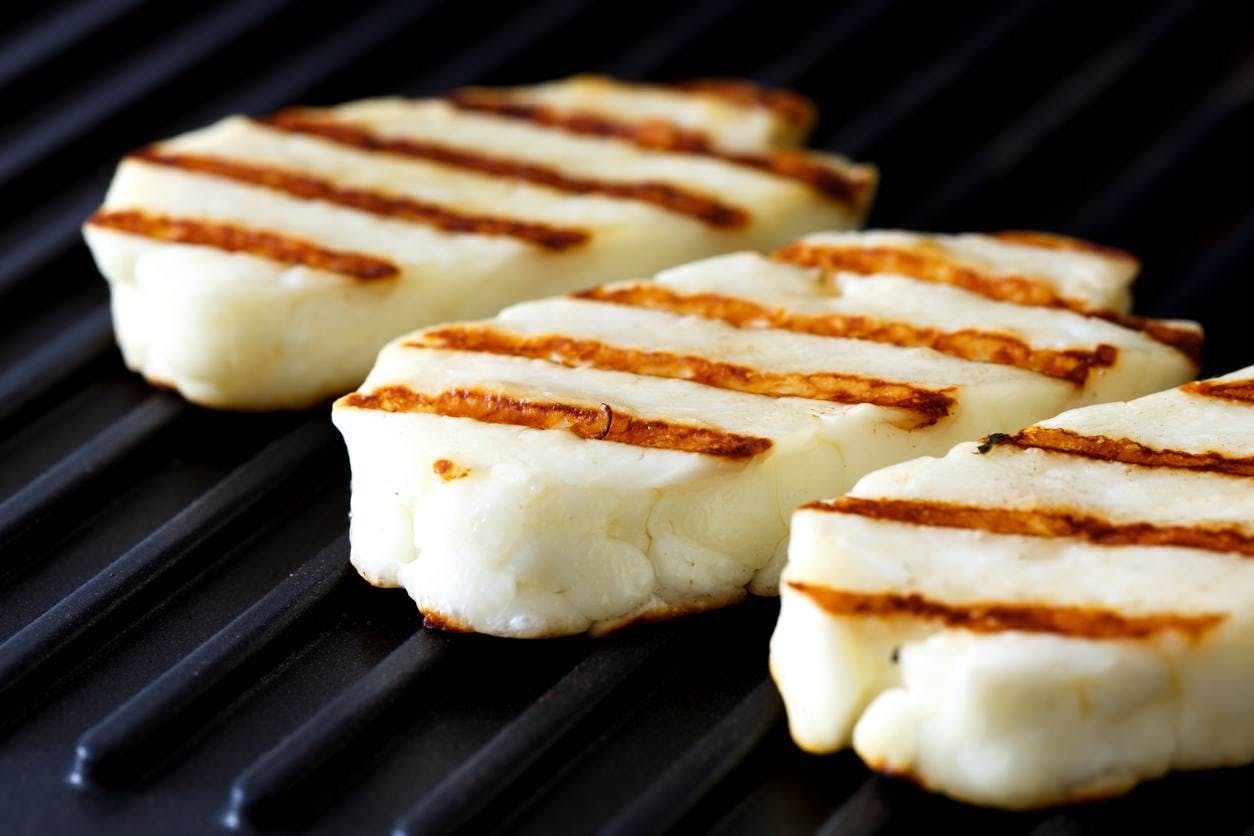 halloumi on grill