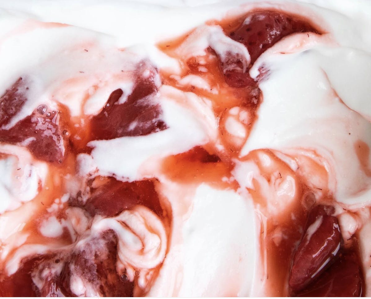 strawberries and cream swirl