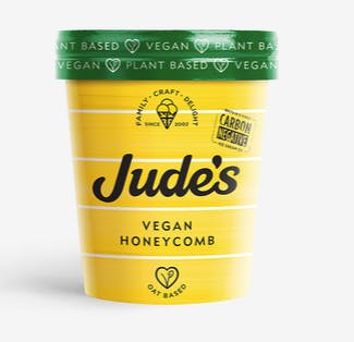vegan honeycomb ice cream tub
