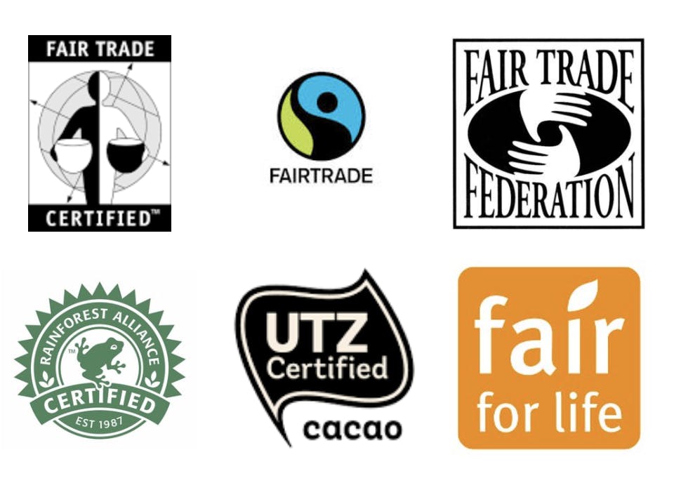 fairtrade badges chocolate cocoa cacao