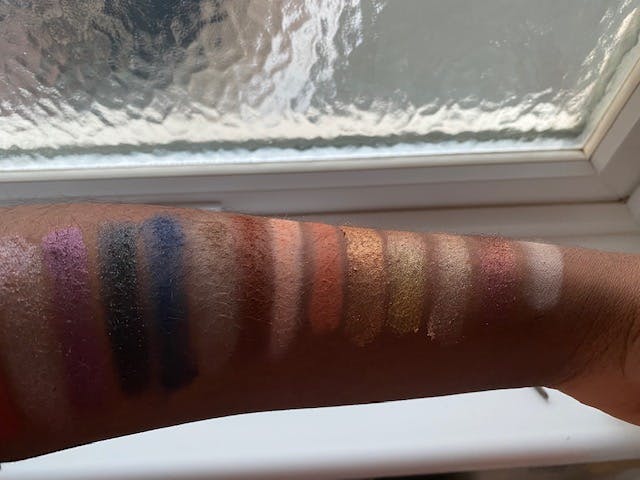 Swatch of the colours
