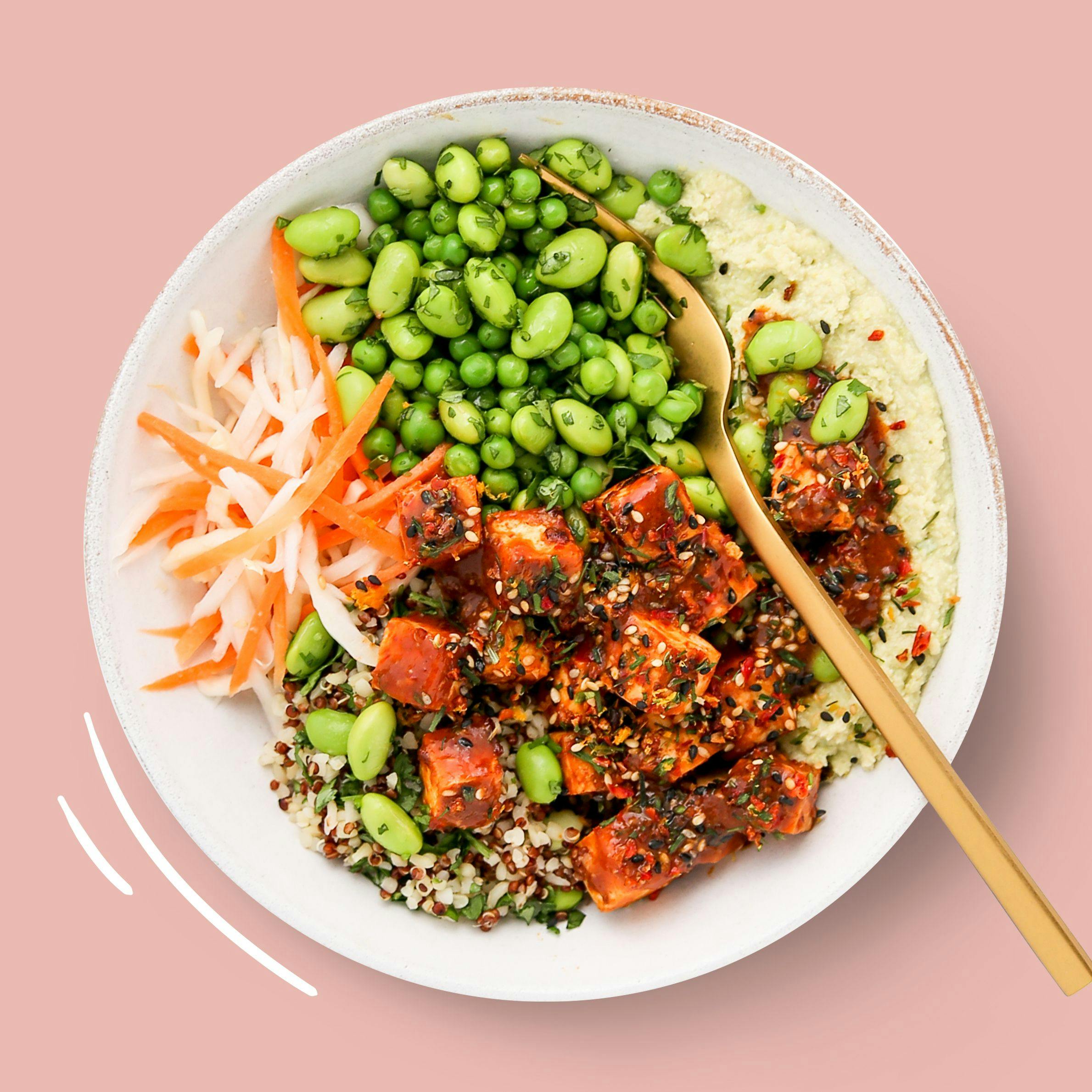 miso + tamari tofu bowl