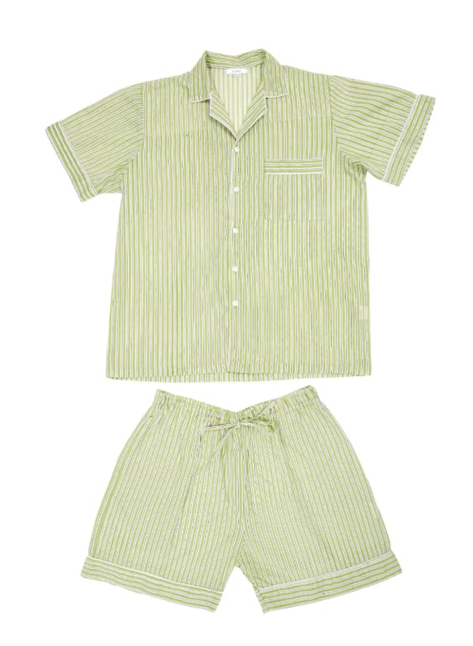green pyjama set
