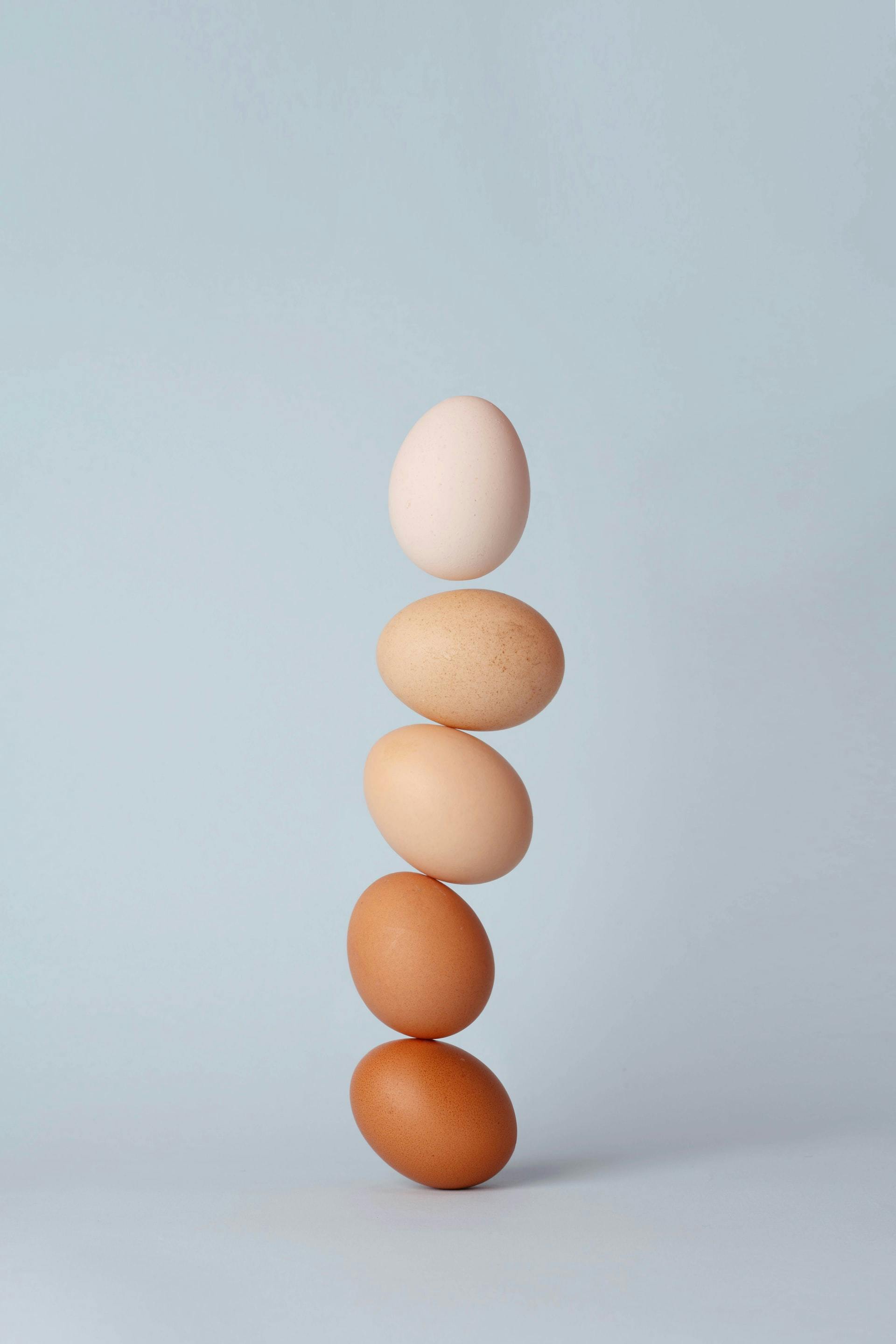 stacked eggs