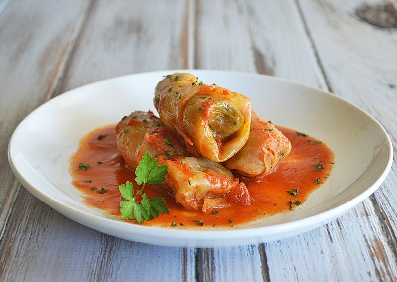 vegan stuffed cabbage rolls