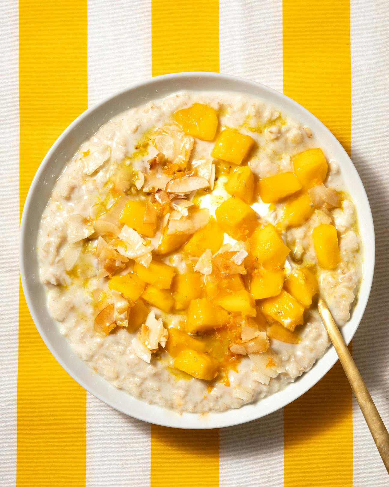 mango coconut overnight oats