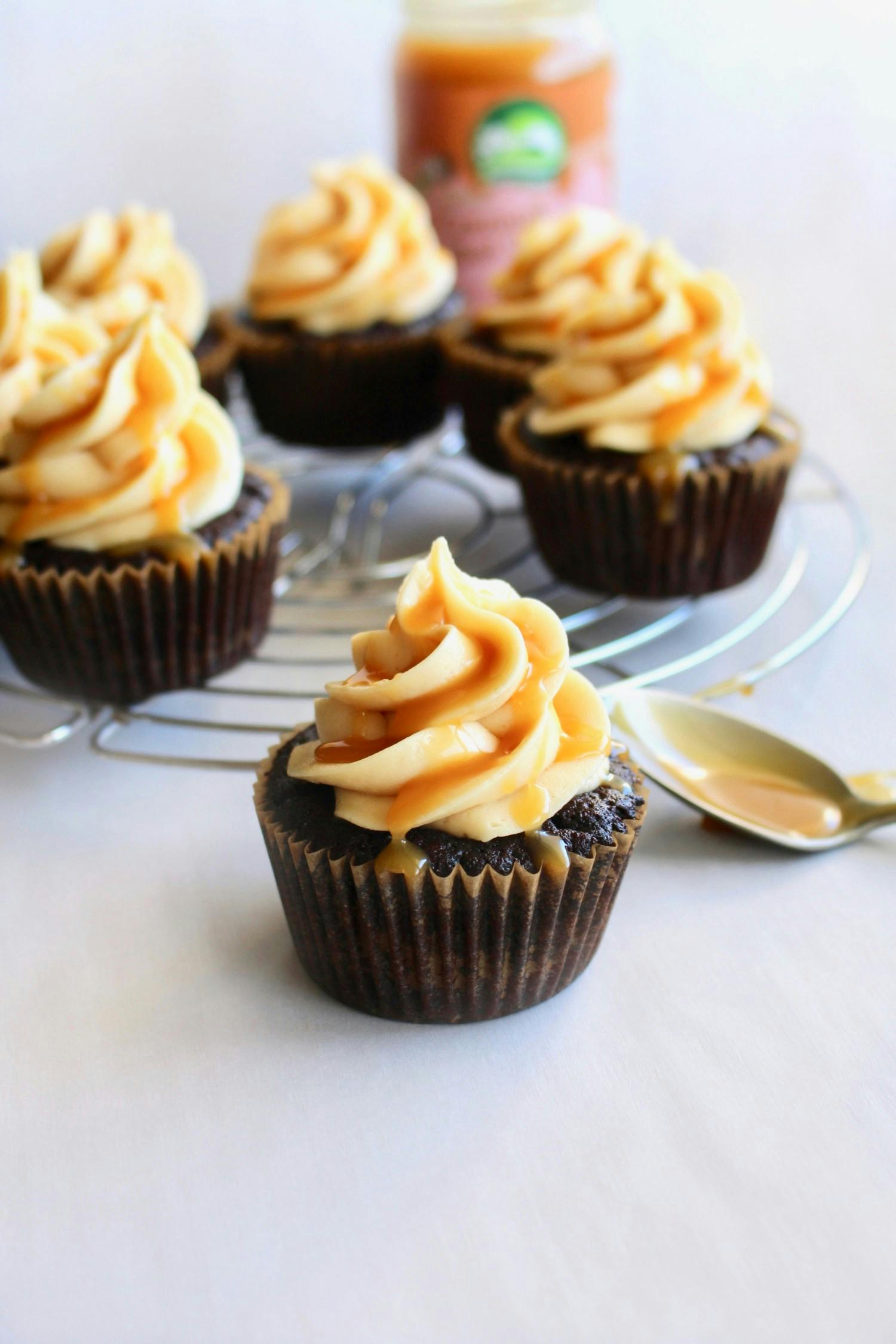 salted caramel cupcakes